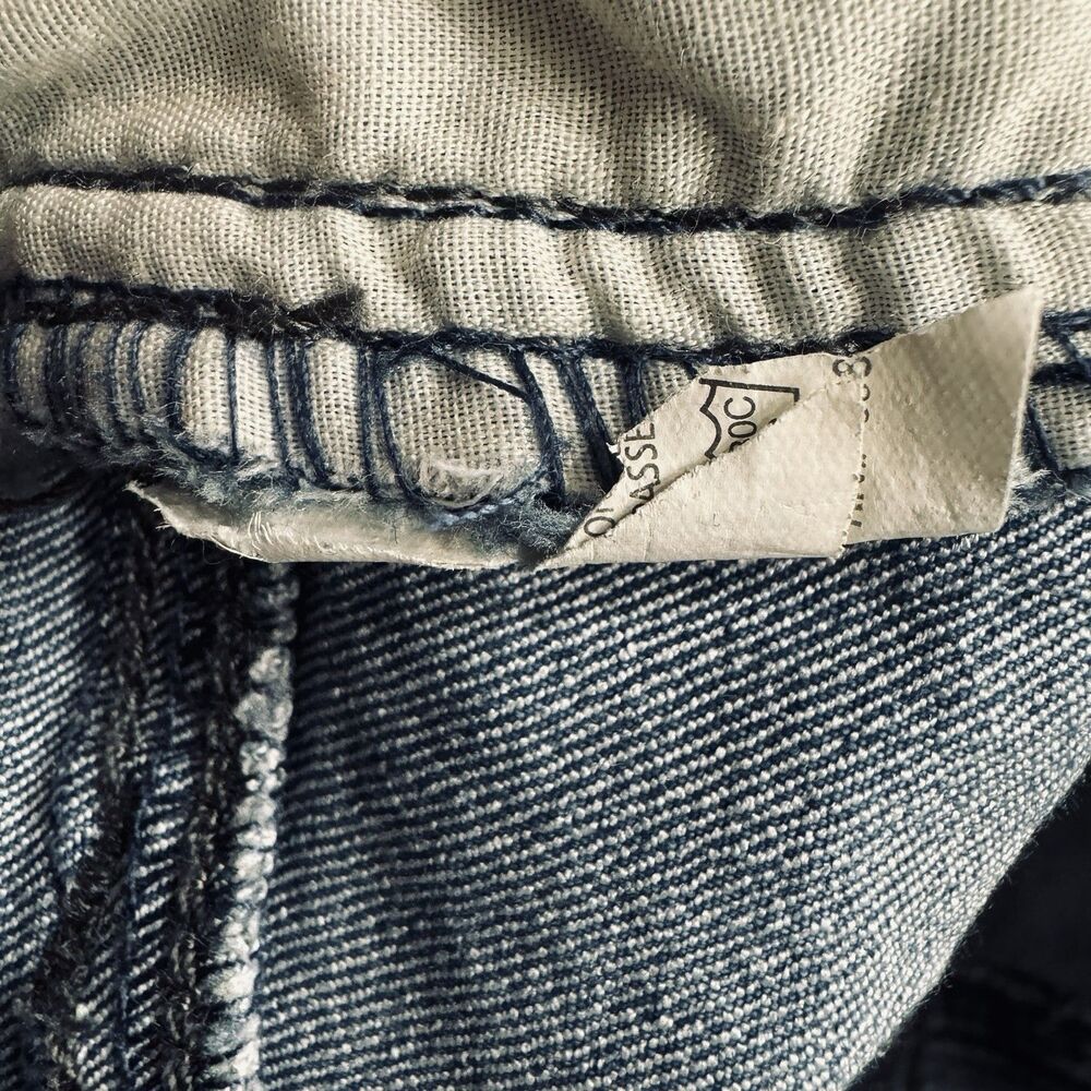 Black Daisy Kate Straight Leg Embroidered Jeans 5/27 (26x29) Blue Stretch Womens - Picture 6 of 9